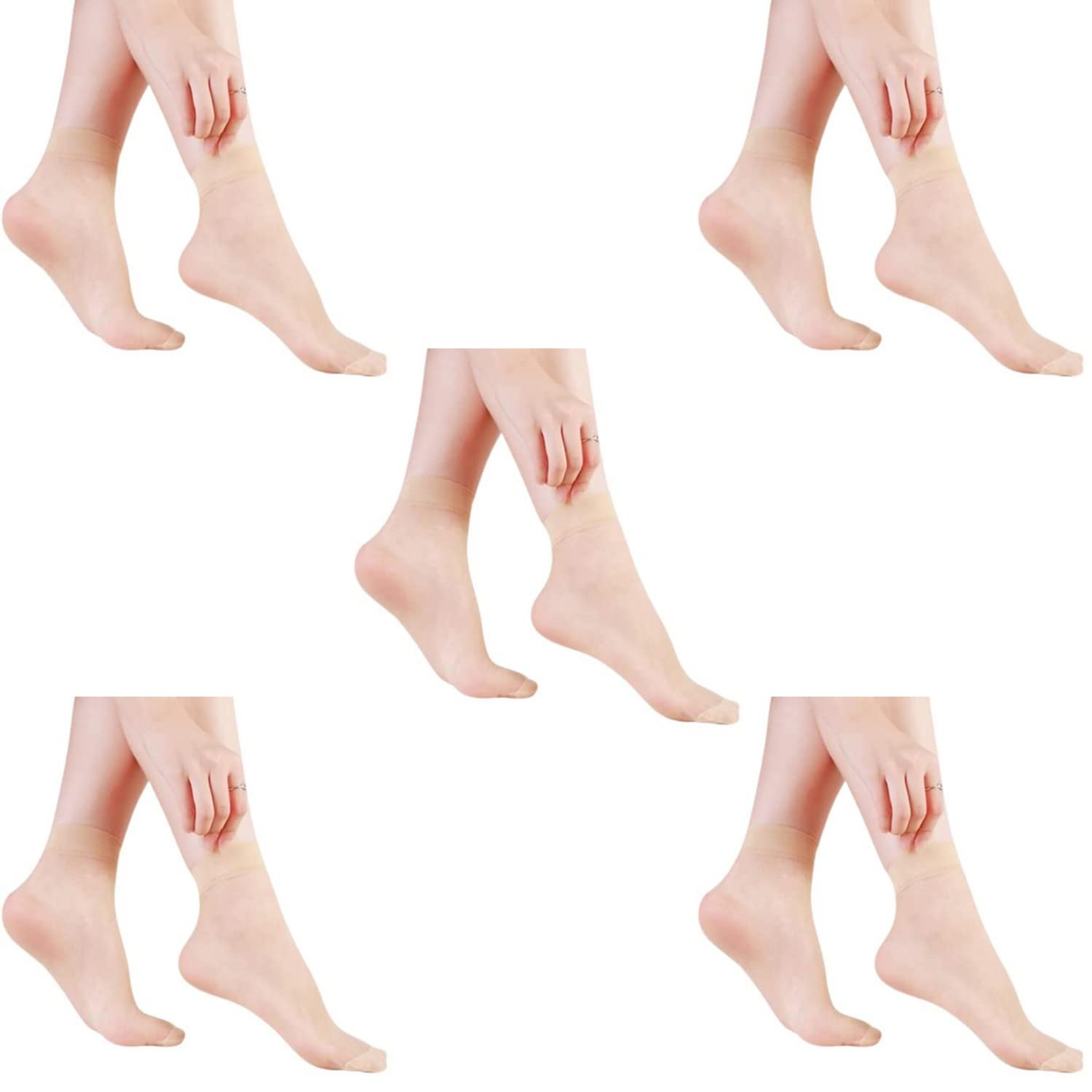 | Since 2019 | Ultra-Thin Transparent Nylon Summer Ankle Length Stocking Socks for Women/Girl's | Breathable, Lightweight and Comfortable-image-47