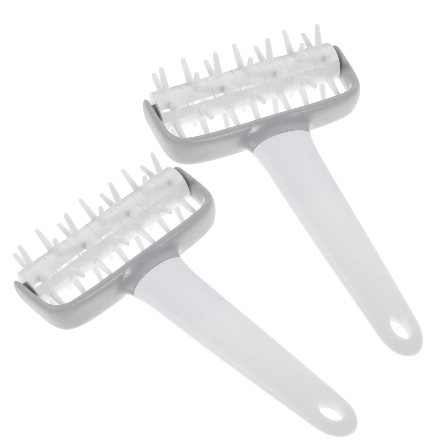 TOPPERFUN Pizza Dough Press Pizza Hole Maker Cake Pie Dough Docker Plastic Pastry Roller