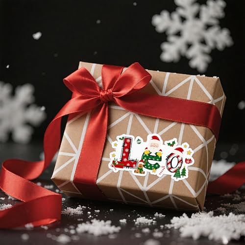 Image of Personalized Christmas Stickers | 2 Sheets with 28 Stickers