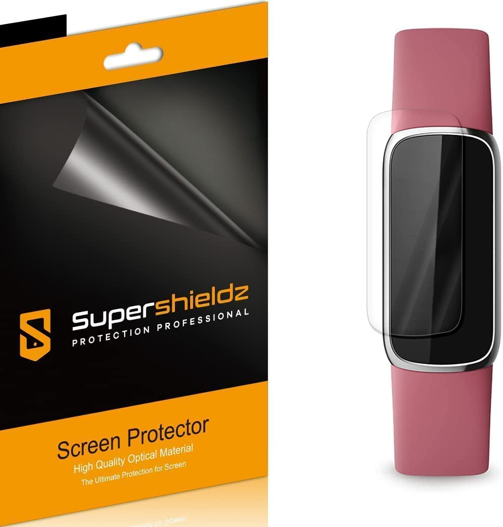 Supershieldz(3 Pack) Designed for Fitbit Luxe Screen Protector, 0.13mm, High Definition Clear Shield (TPU)