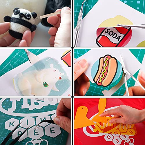 33pcs Vinyl Weeding Tools with T-Shirt Ruler Guide, Craft Tools Set for DIY Heat Transfer Printing, Weeding Vinyl, Scrapbooking, Lettering, Cutting, Splicing. - Image 3