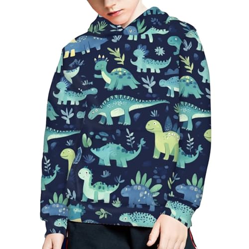 Upetstory Hoodies for Girls Boys Kids Long Sleeve Hooded Sweatshirt with Pockets Casual Pullover Tops S-XL4