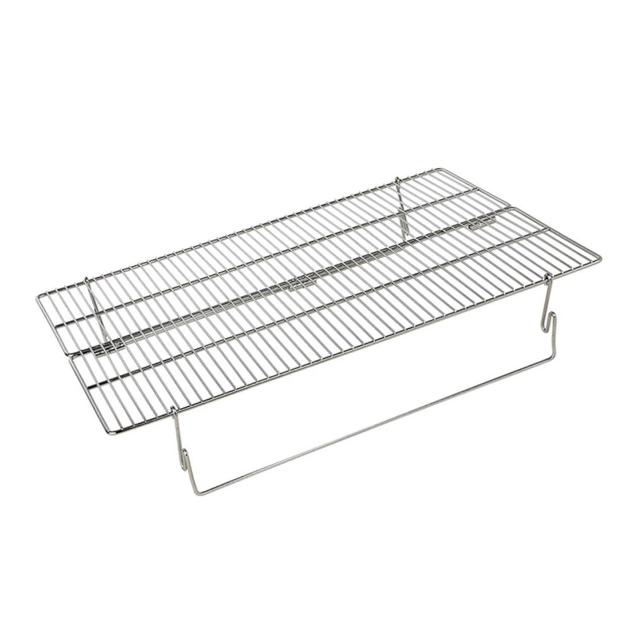 ibasenice Outdoor Bbq Grill Folding Stainless Steel Grilling Grid Perfect for Camping Fishing