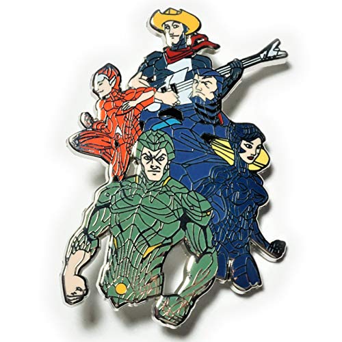 Silverhawks 80s cartoon space retro jumbo 2 inch lapel pin
