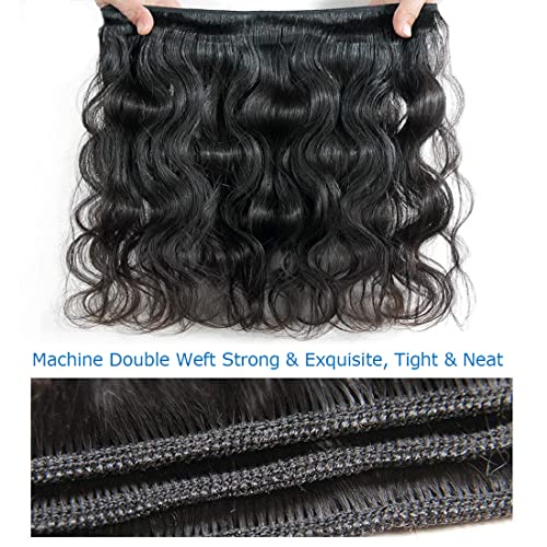 Aomllute 914785 Body Wave Bundles With Closure Human Hair 3 Bundles thumb #2