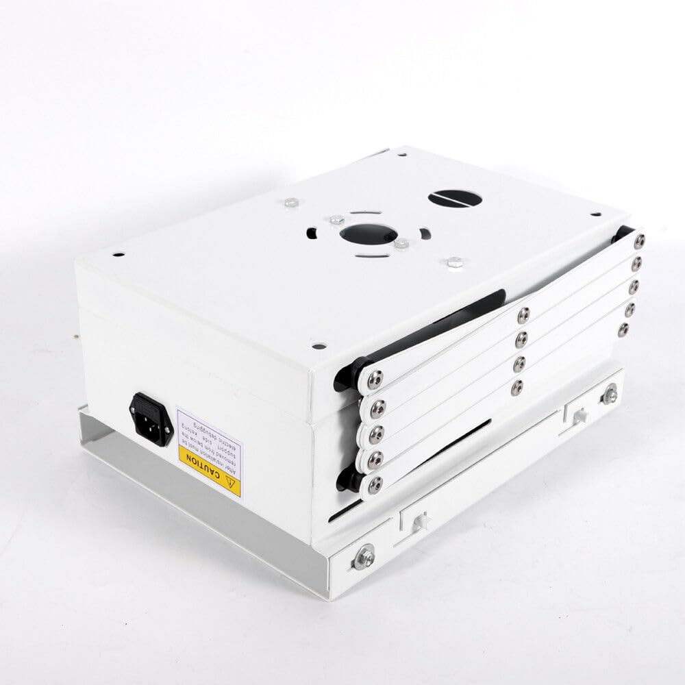 Supporto per proiettore, motorizzato, elettrico, piattaforma a forbice, telecomando, da soffitto, da tavolo, per proiettore fino a 10 kg