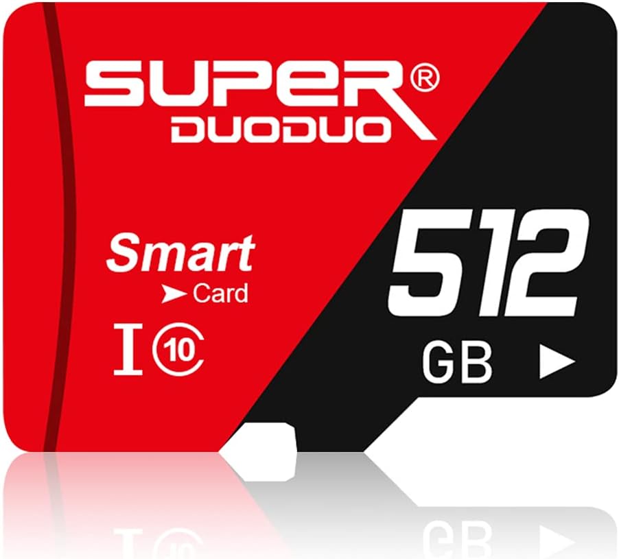 512GB Micro SD Card with a SD Card Adapter Micro SD Memory Card for Android Smartphones,Tablet Class 10 TF Card Micro Flash SD Memory Card 512GB Faster Speed
