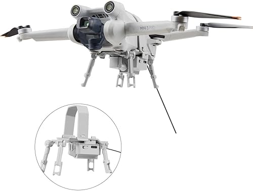 Miniatura 1 de Dispositivo lanzador Airdrop para DJI Mavic Mini 3 Pro con tren de aterrizaje, suministros de rescate de regalo de dron, carga útil, entrega, dron
