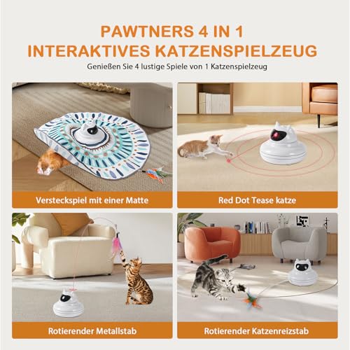 Jouets pour chats d'intérieur : stimuler l'instinct avec le mode 4-en-1