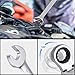 Yescom 12 Piece Flexible Ratchet Wrenches 8-19mm Spanner Gear Ring Flex-Head Ratcheting Set Chrome Steel Combination Ended Kit Home Car Repair Tools