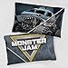 Jay franco Monster Jam Slash 1 Single Pillowcase Features Megalodon - Double-Sided Kids Super Soft Bedding (Official Monster Jam Product)