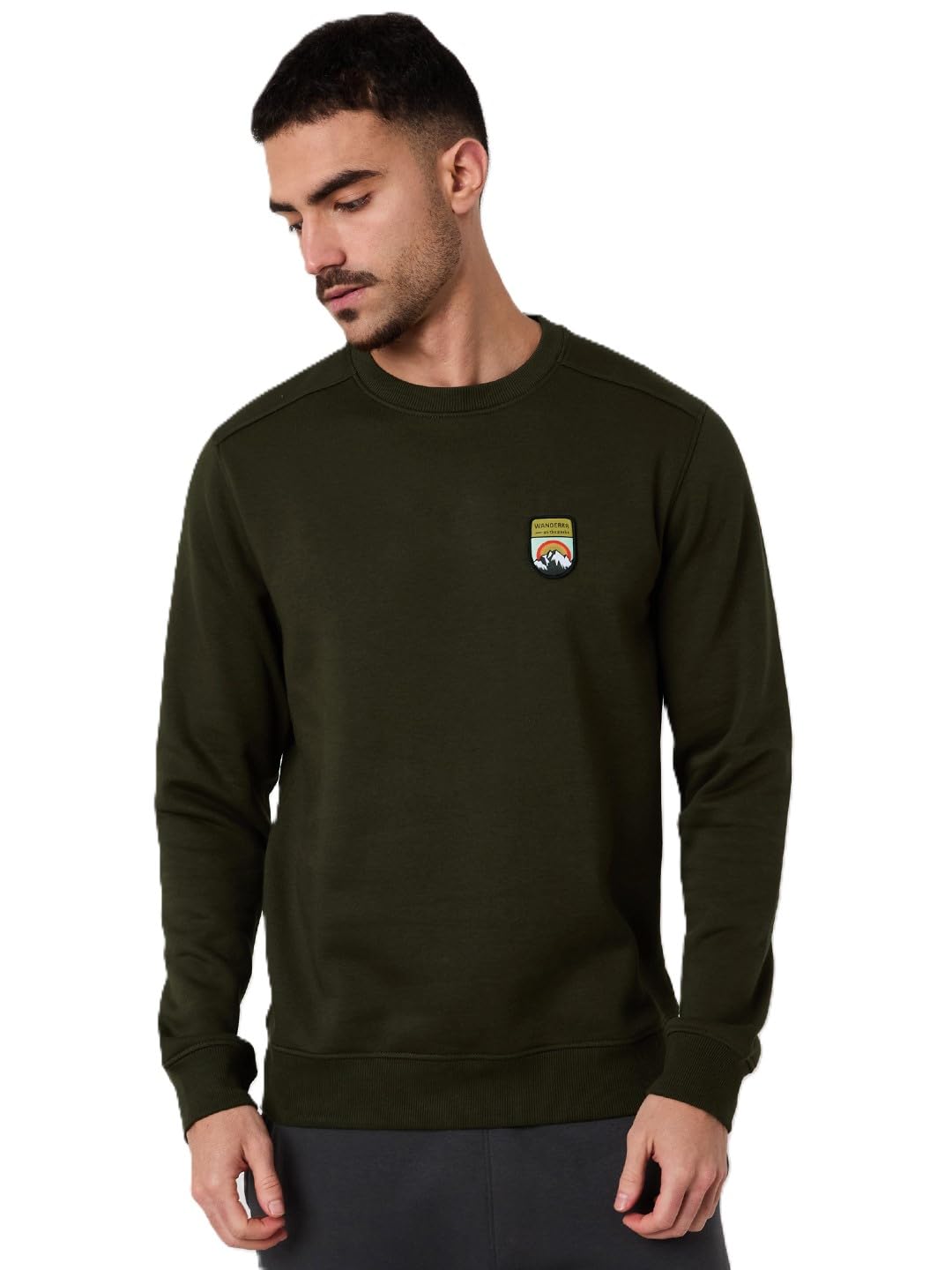 wildcraft Men Sierra Solid Cotton Blend Round Casual Sweatshirt, Full Sleeve - Regular fit-picture-13