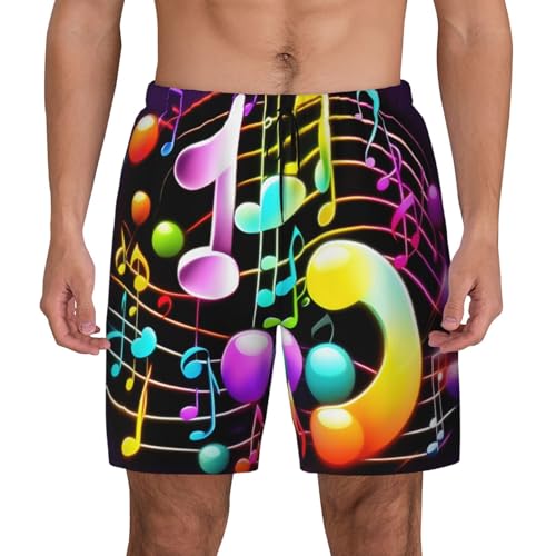 Maillot de bain respirant homme léger avec motif musique