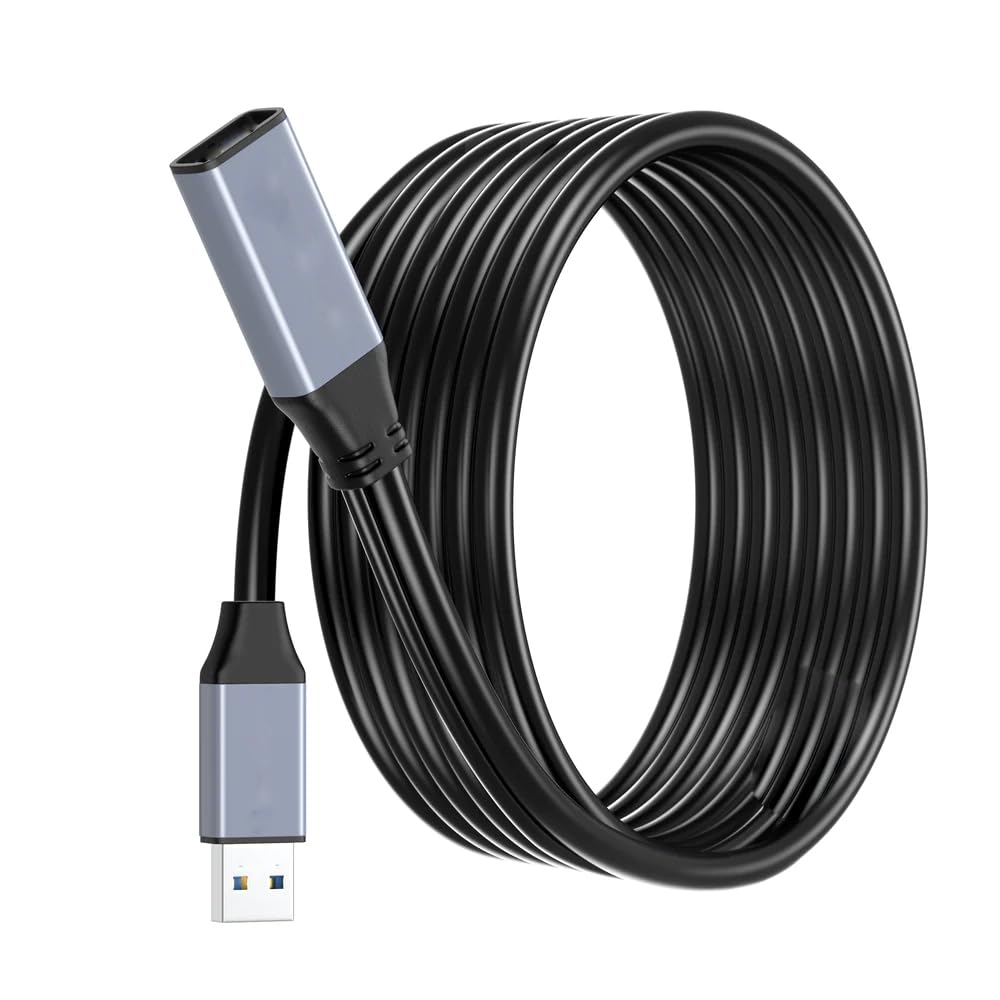 Tobo USB 2.0 Extension Cable 15 Meter with Aluminum Alloy USB Connector SuperSpeed USB A Male to Female Extension Cord for Hard Drive, Mouse, Pen Drive, Keyboard, Printer, TV, USB Hub etc. TD-1087CC (B0CK8G7QZG) Amazon Price History, Amazon Price Tracker