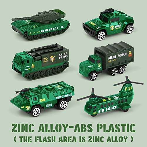 Dreamon Spielzeugautos Militär Fahrzeuge Spielzeug Set Mini Cars Modelle aus Metalllegierung für Kinder ab 3 Jahren,6 Pcs Weihnachten Geschenke