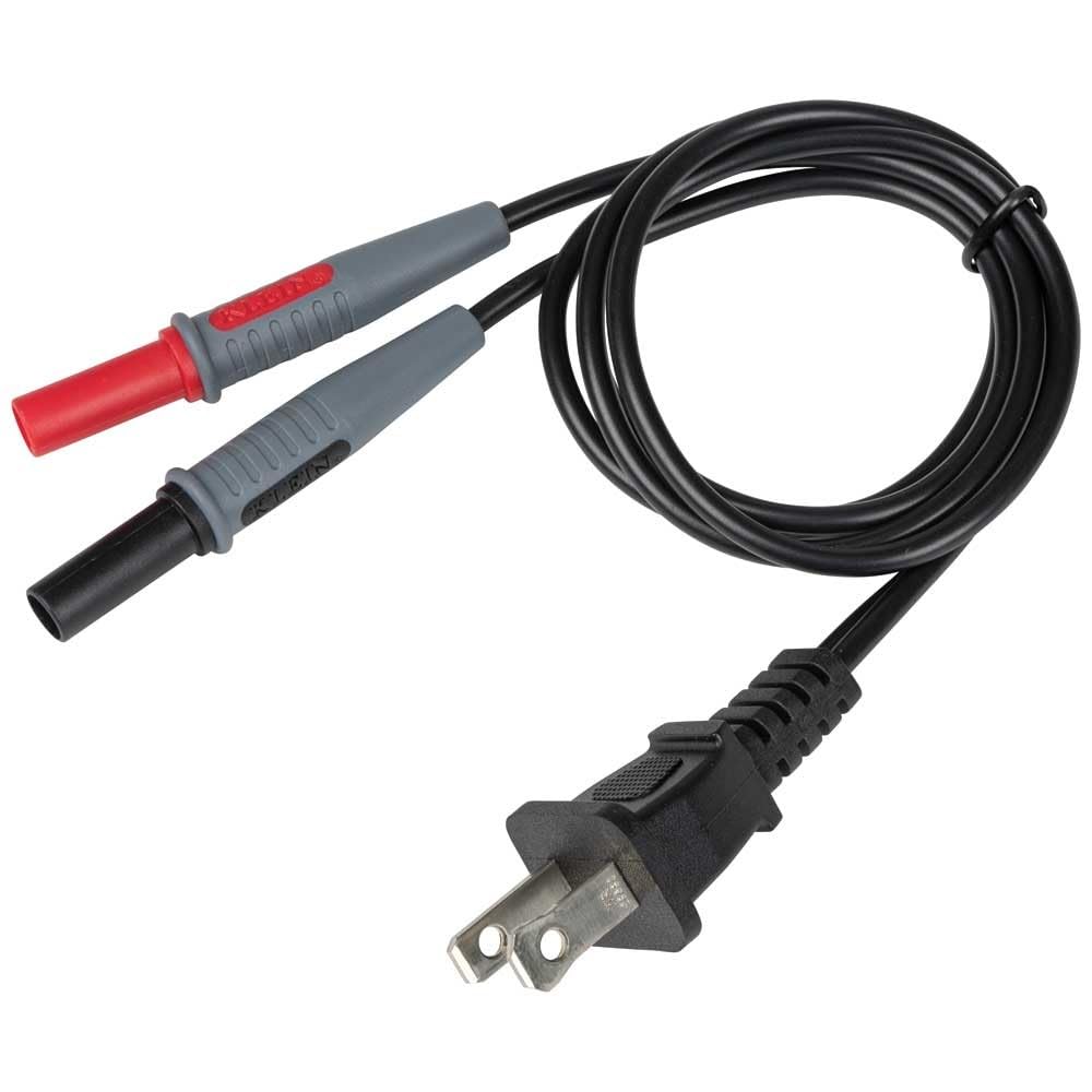 Klein Tools 69357 AC Outlet Plug to Banana Plug, for use with Klein Tools Cat. No. ET450 or Any Meter with Banana-Type Connectors