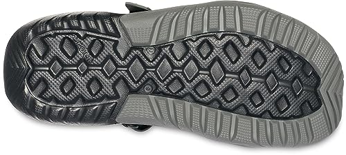 Crocs Men's Swiftwater Mesh Deck Sandals, Black, 7 Men