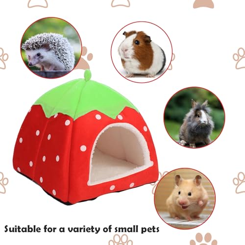 Meerschweinchen Kuschelhöhle, Weiches Haustierbett, Waschbar Meerschweinchen Zubehoer, Gemütliche Haustierhütte Für Kleine Tiere Wie Kaninchen, Drachenkatzen