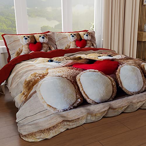 Copripiumino Digitale Tutto Stampato Microfibra Duvet Set, Quilt Covers, Bedding Sets, Satin Fabric, Sweetness King