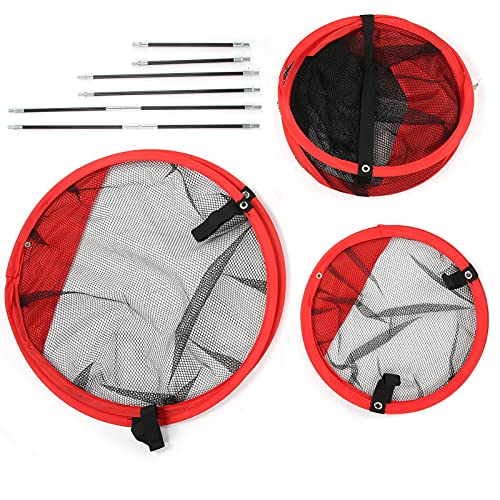 Golf Practice Chipping Net, 3 in 1 Nylon Indoor and Outdoor Golf Chipping Practice Backyard Training Foldable Net Golf Chipping Net for Golf Practice
