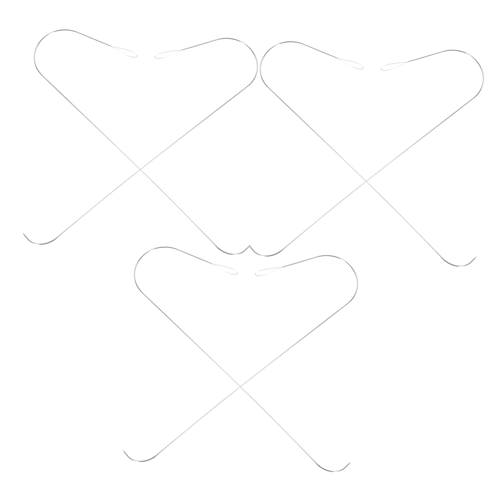 Gogogmee Convenient Beading Tools 6 Pack Big Eye Metal Bead Threaders for DIY Jewelry Making Necklace Bracelet