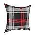 Szkocka w kratkę poszewki na poduszki 45 x 45 cm miękka bawełniana poszewka na poduszkę dekoracyjna dom wiejski prezent na zewnątrz sypialnia kanapa sofa