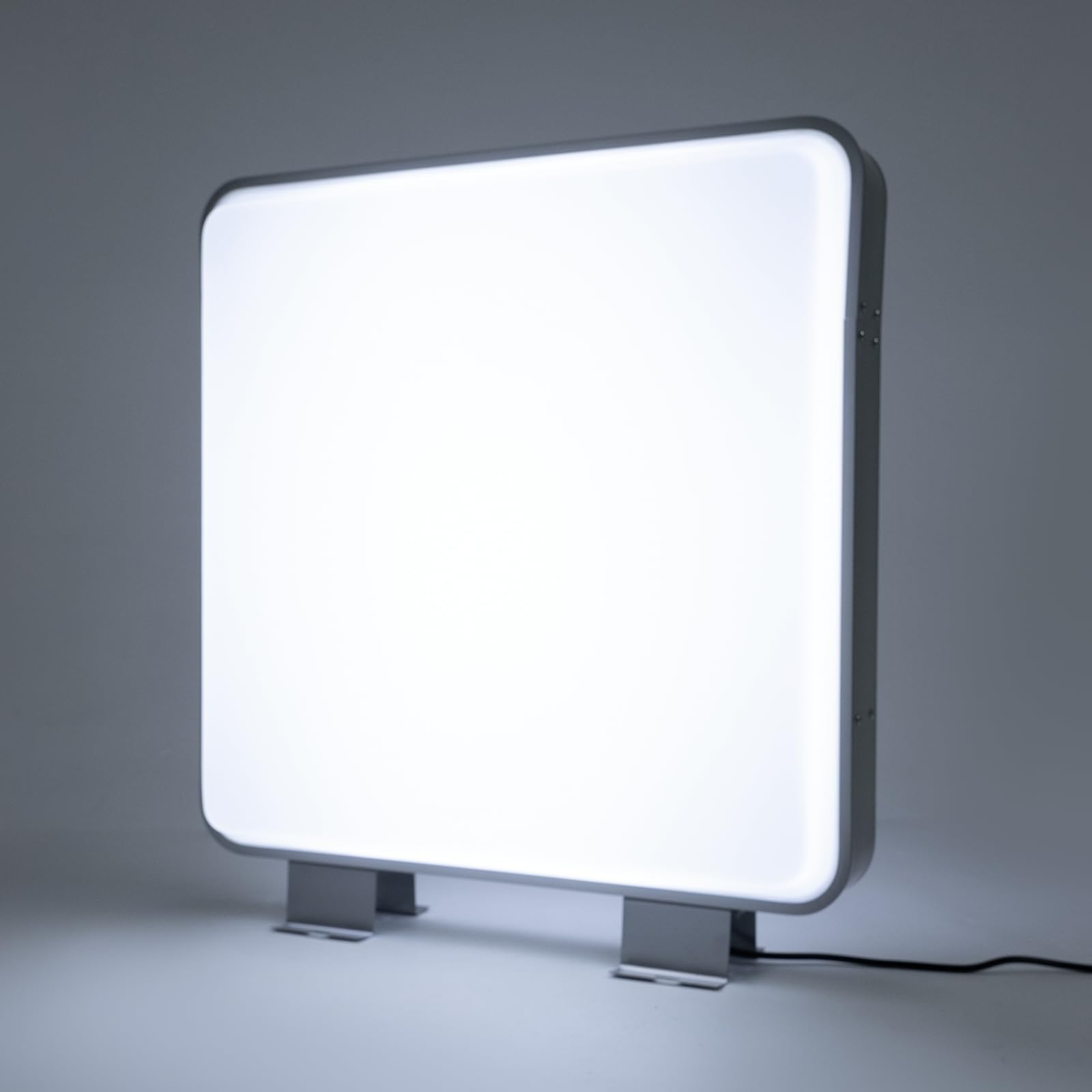 Caja de luz LED 60 x 60 cm – Cartel publicitario para restaurantes, comidas, tiendas, letrero publicitario iluminado de doble cara impermeable