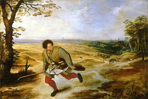 Toile le berger infidèle Brueghel 60x90cm pour mur élégant