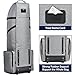 Vxuxlje Heavy-Duty Oxford Golf Travel Cover with Wheels, Impact-Resistant Golf Bag for Air Travel Security Gray One Size