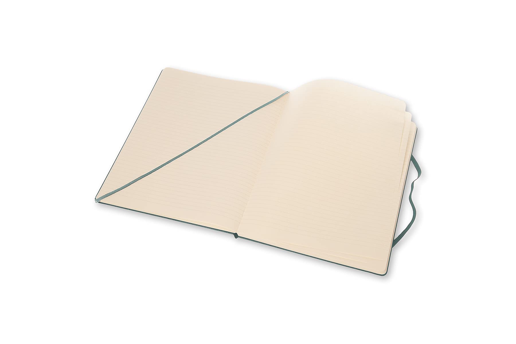 Moleskine Klasik Defter, Sert Kapak, XL (7,5" x 9,5") Çizgili/Çizgili, Orman Yeşili, 192 Sayfa