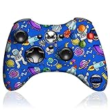 SWCTIM Wireless Controller für Xbox 360,2.4GHZ Game Joystick Controller Gamepad für Xbox 360 & Slim Konsole und PC Windows 7/8/10,mit 3.5mm Kopfhörerbuchse,Blau