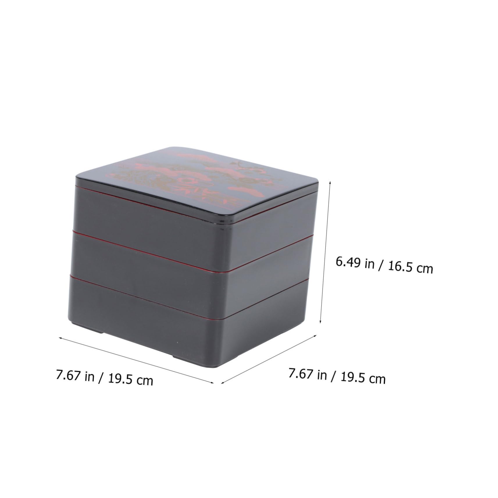ULTECHNOVO Boîte Bento Japonaise Trois Abs Alimentaire Boîte Sushis Haute Qualité Avec Triple Compartiment Pratique Pour Repas Professionnels Et Pique-