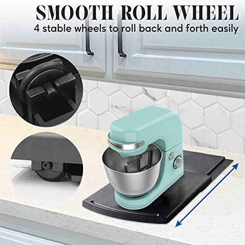 image for COMFECTO Multiuse Handy Caddy Sliding Tray, ABS Base Smooth Rolling Wh