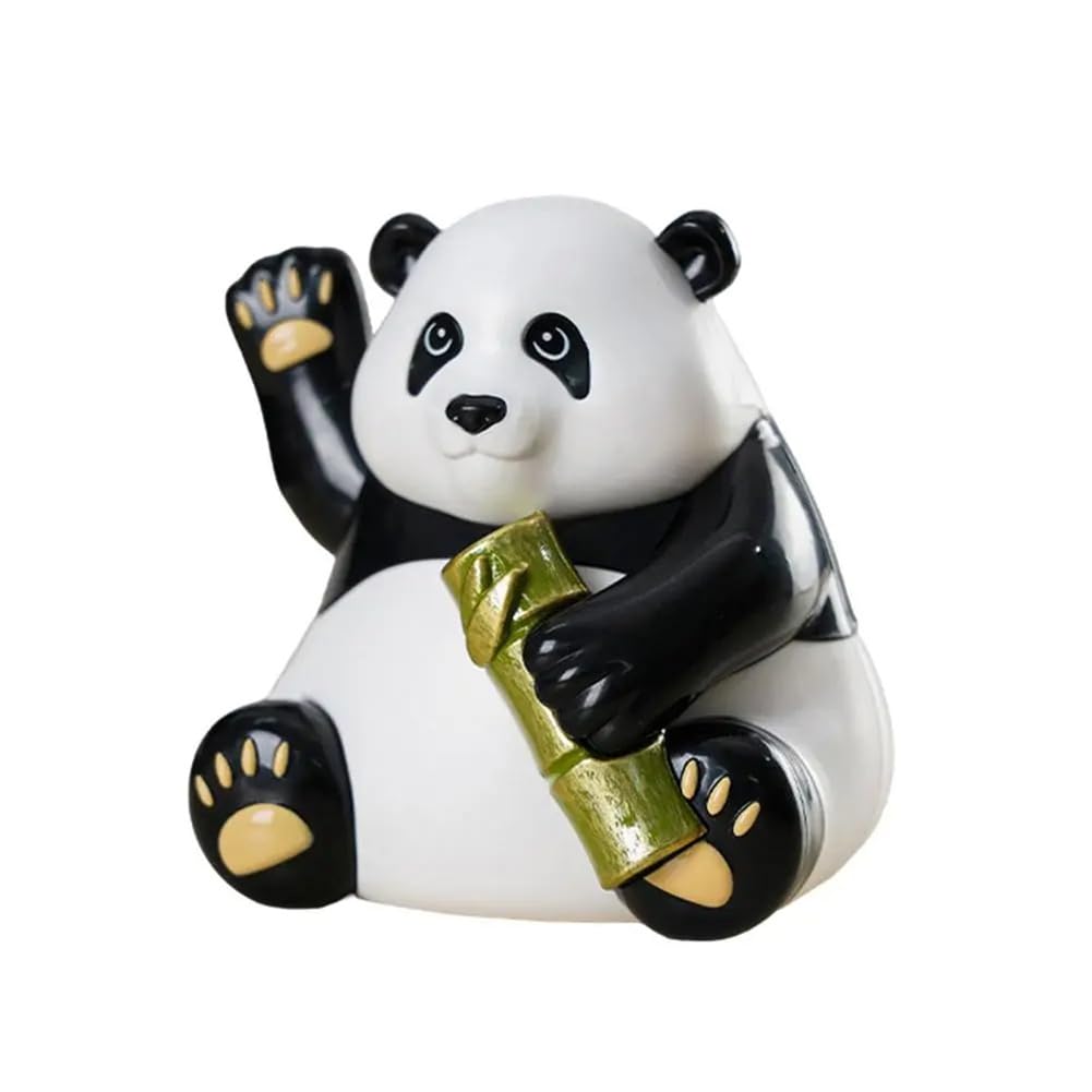 CTRLZS Solar Dancing Toys Solar Panda Bear BobbleHead Collectible Figurines Car Dashboard Decor Panda Desk Accessories