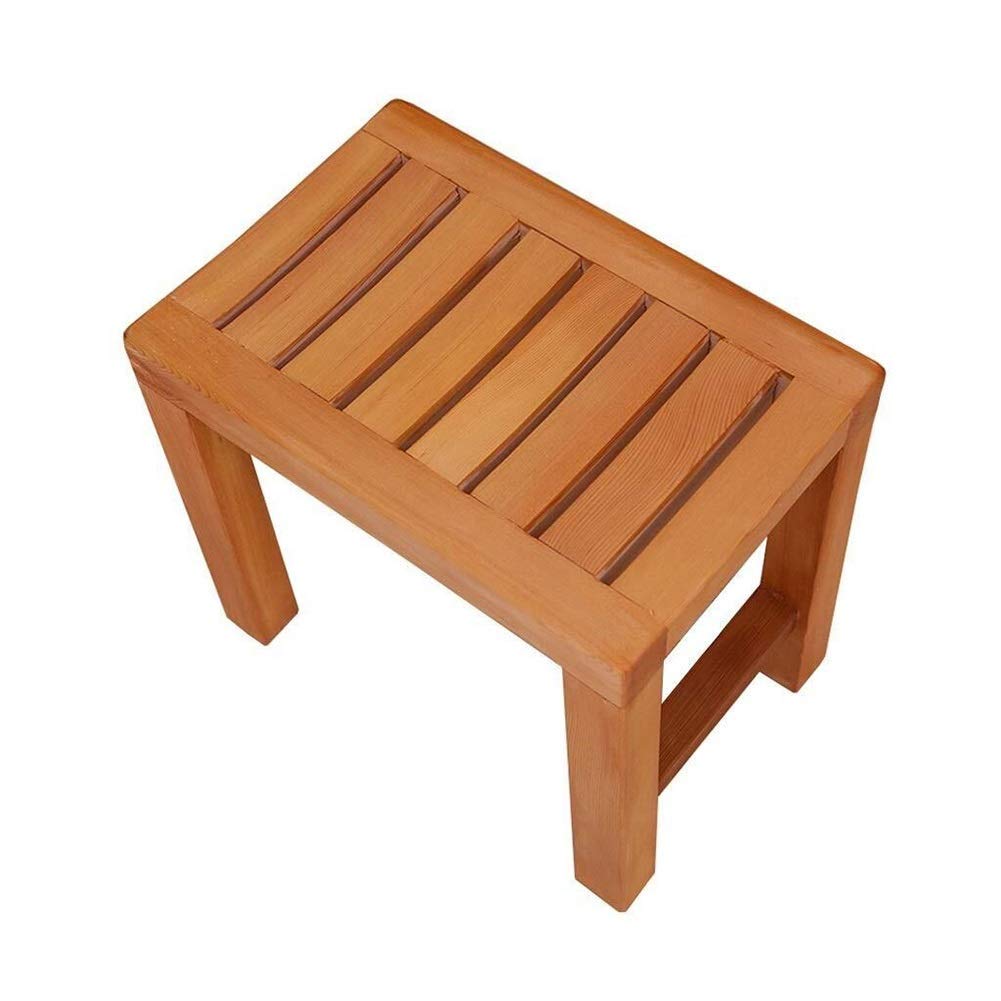 Tabouret de salle de bain en bois classique et robuste NMDCDH