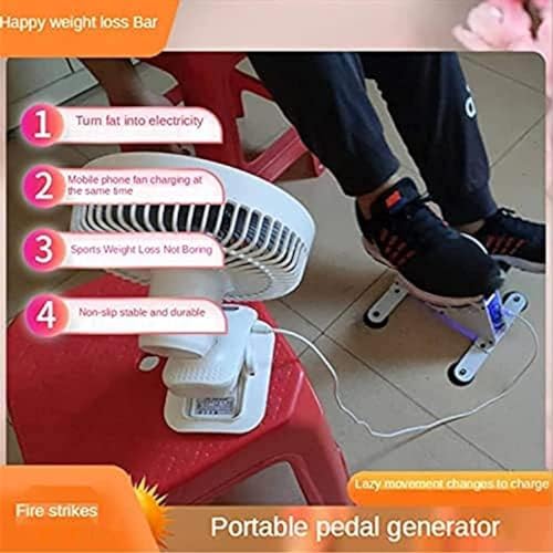 XUEYEDI Gerador Manual de Manivela, 50W/100 Watts, Pedal Power Box, Saída DC 1-35V USB Duplo, Com US