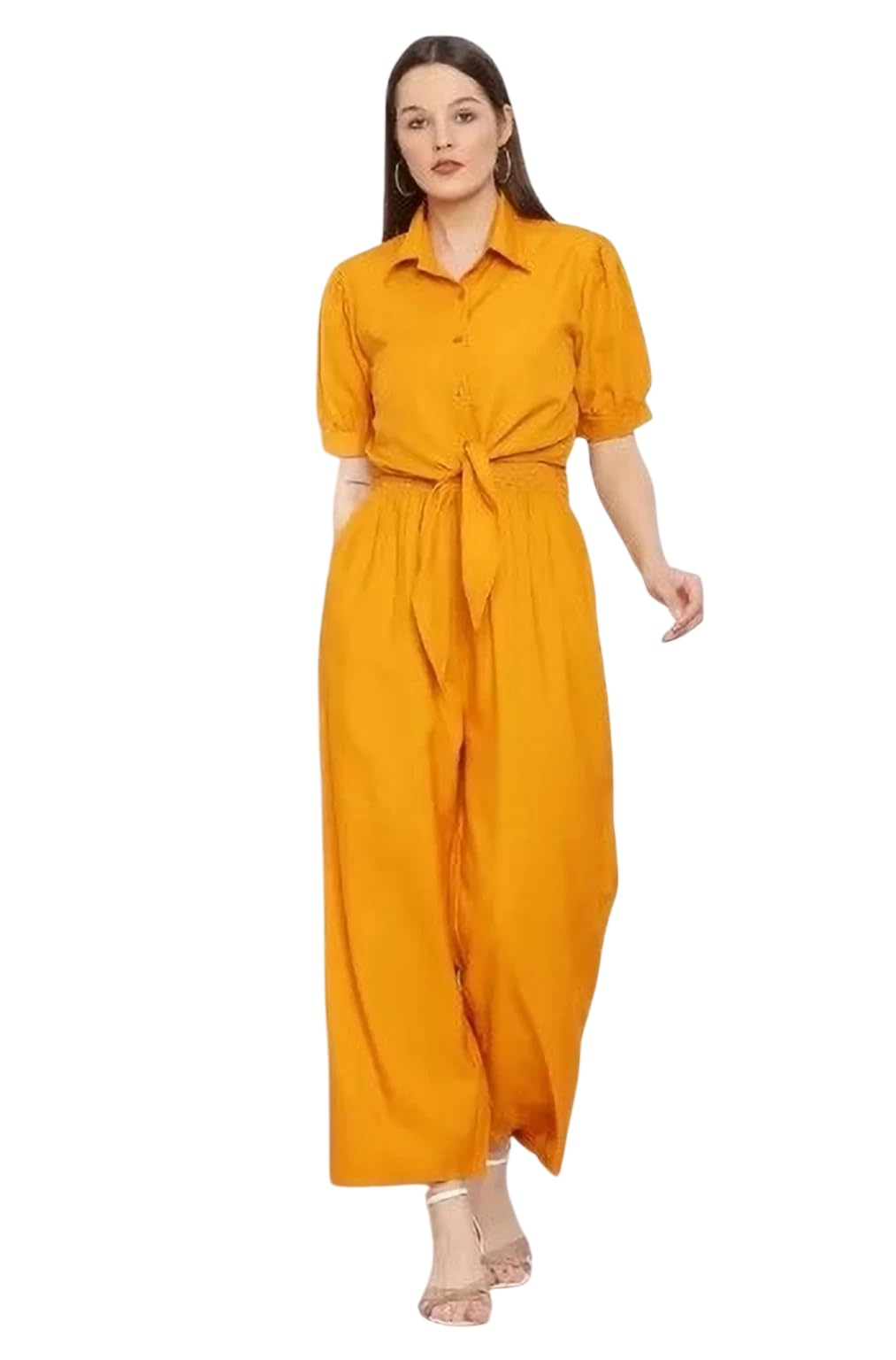 Women's Shirt Style Jumpsuit | Casual Office Wear, Western, Daily Wear, Party, Evening, Travel-picture-52