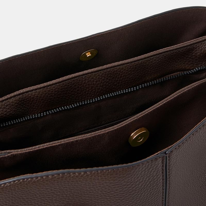 Image of Accessorize London Women's Webbing Strap Faux Leather Shoulder Bag | Spacious Everyday Tote with Detachable Strap | Stylish Office & Travel Handbag
