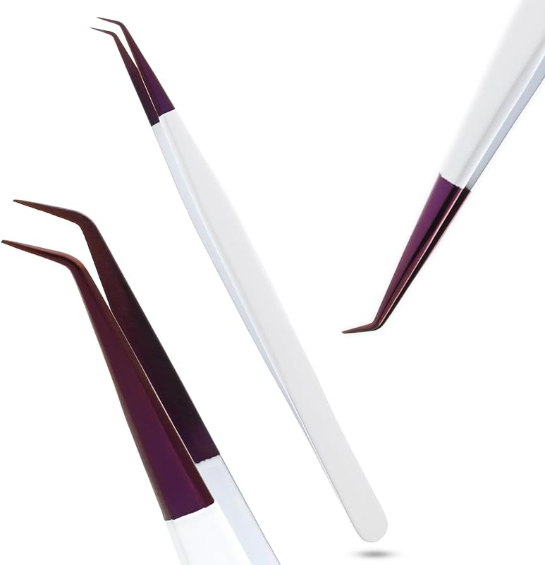 Pinça curva para isolamento de cílios Cross Edge Corporation CEC-ISO11, 14 cm