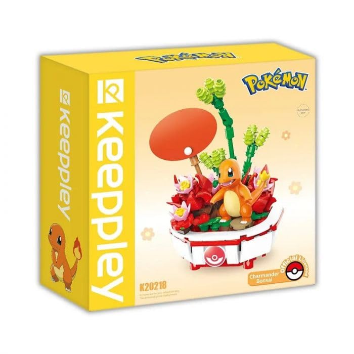 Pokémon Bonsai Building Blocks Toy Set | Keeppley | Lego Compatible | Simplified Chinese | 15+ Years | Charmander