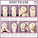 Teenitor Hair Bun Shaper Set with Extra-large, Large, Medium, Small Doughnuts Ring Stylers, 20pcs Blonde Large Bobby Pins