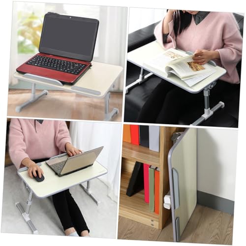 Bureau compact bois pliable pour ordinateur portable et télétravail - 6