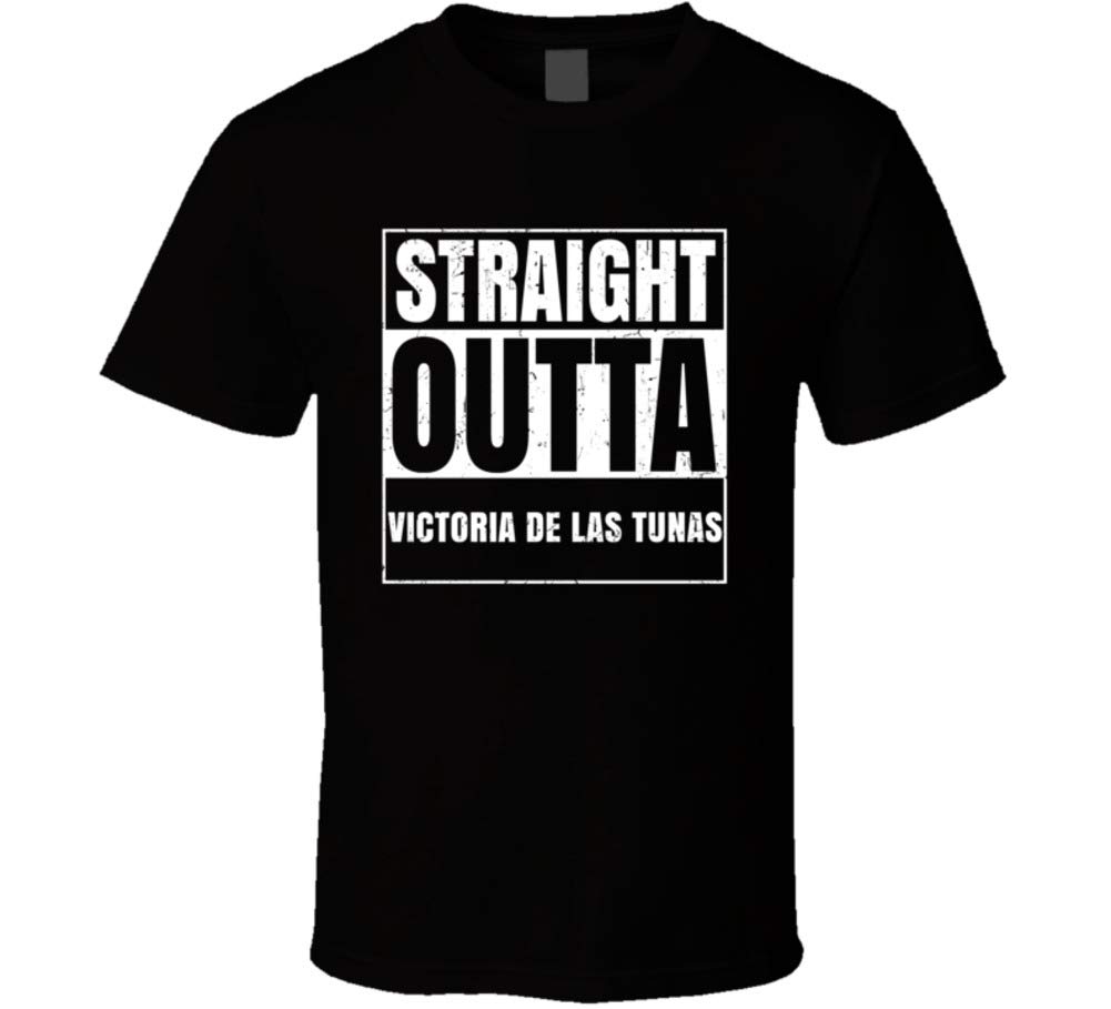 Straight Outta Victoria de Las Tunas Cuba Parody Grunge City T Shirt