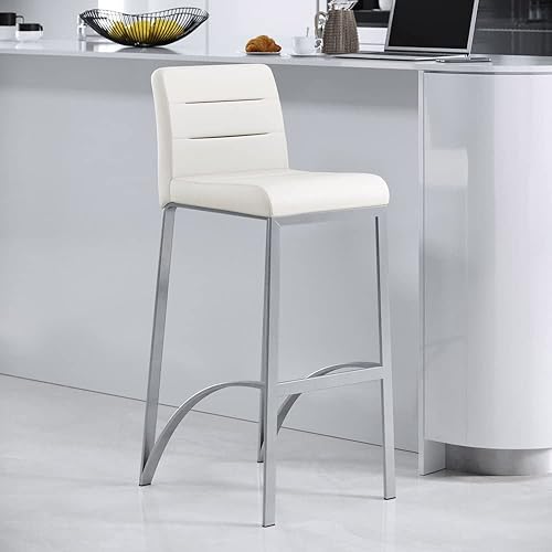 Miniatura 54 de ZURI Taburete de bar Lynx con base de metal, color negro Negro -,Marrón,Crema,Gris,Verde lima,Rojo -,Blanco,Pizarra,Verde