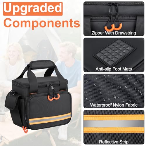 Portable Station Bag Compatible with Jackery Portable Power Station Explorer 160/240/300, with Plenty of Room for Accessories, Waterproof and Non-slip Bottom, and Abrasion-resistant Nylon Fabric