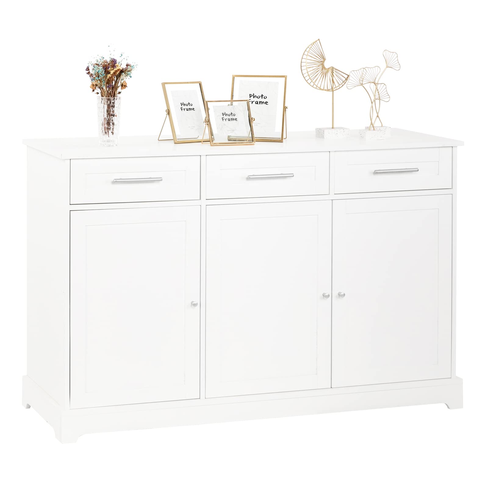 Buy VINGLISideboard Buffet Table Kitchen Storage White