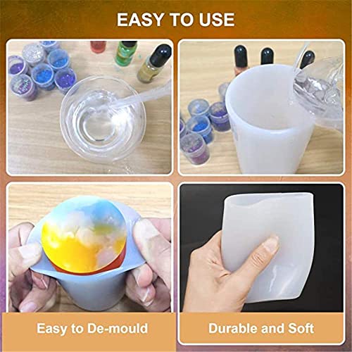 Gerusea Gtian 2 Sizes Cylinder Candle Molds Silicone Mold For Candle Making, Pillar Candles Resin Mould Epoxy Resin Casting Molds Diy Aromatherapy Candles, Wax, Soaps, Polymer Clay #TOP3