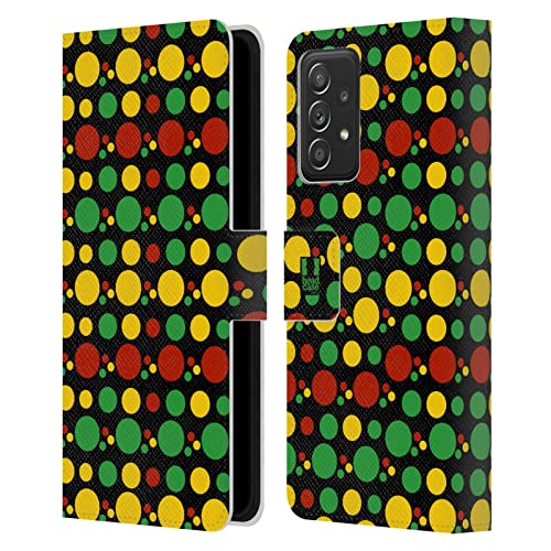 Étui portefeuille cuir Samsung A53 5G rasta pour garder vos cartes en festival
