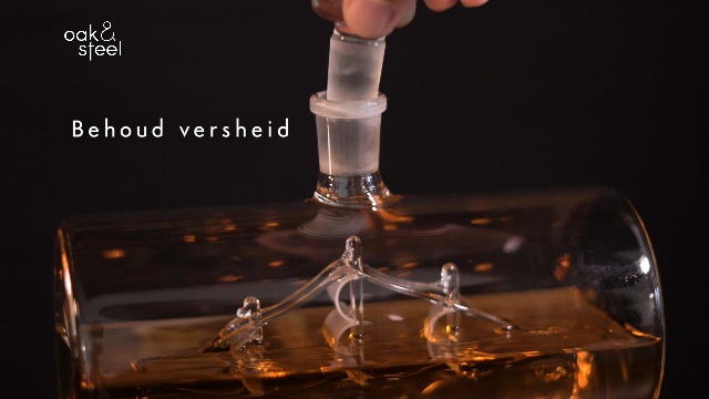 Borrelfles van – 350 ml, leeg oorlogsschip, wijnflessen, voor de