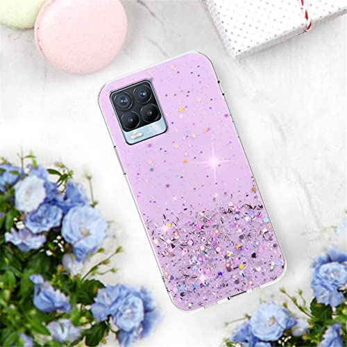 Compatibile con Realme 8 cover glitter, custodia